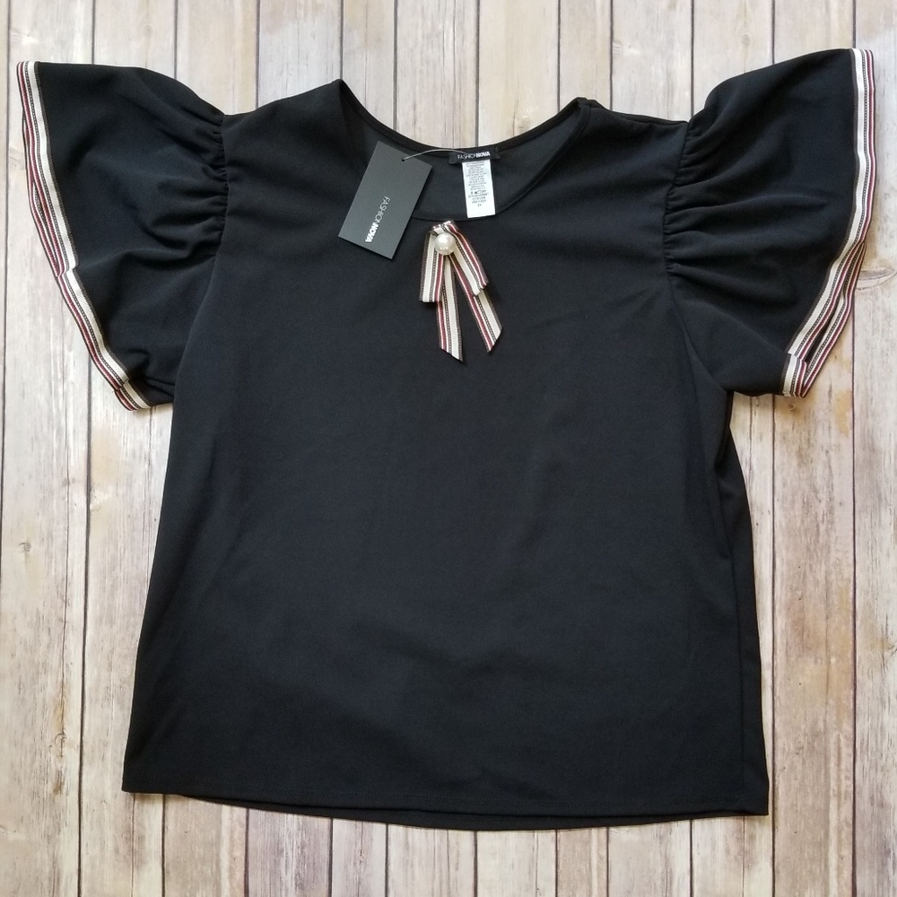 Fashion Nova Blouse (GUCCI Vibes) BNWT